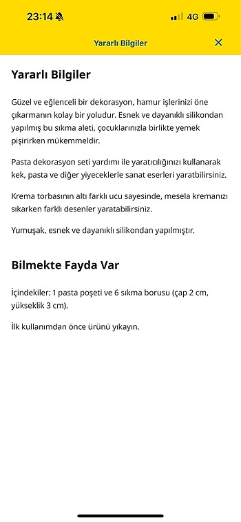  Beden İkea krema torbası