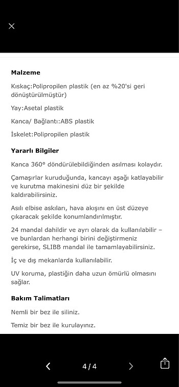 Beden Renk İkea çamaşır kurutma askılığı