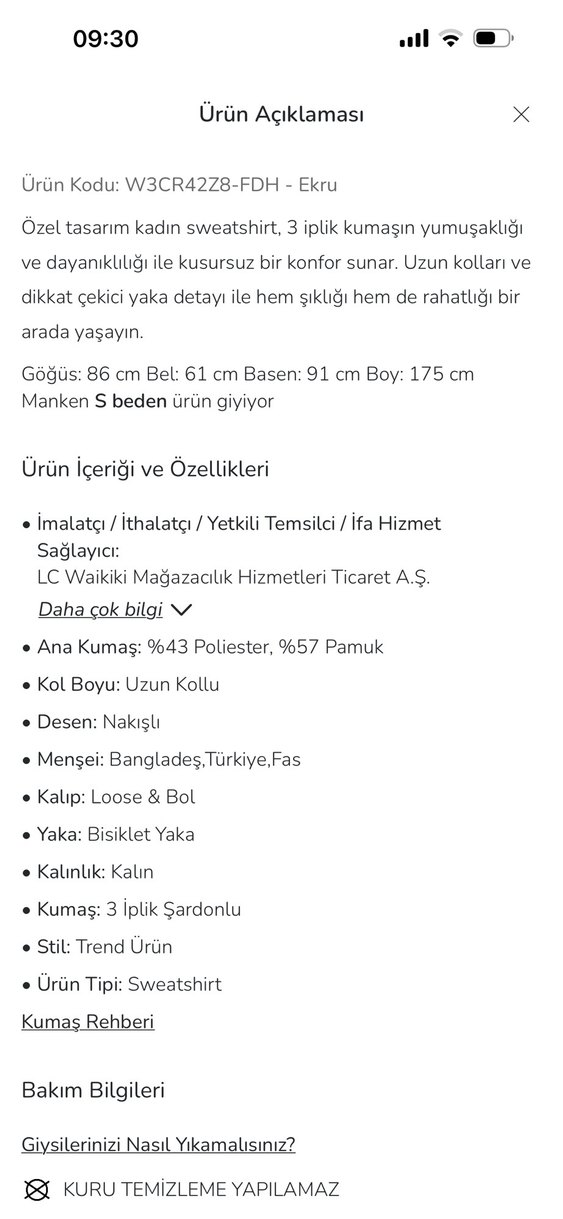 Lcw Beyaz Oversize Kadın Sweatshirt - Görsel 5