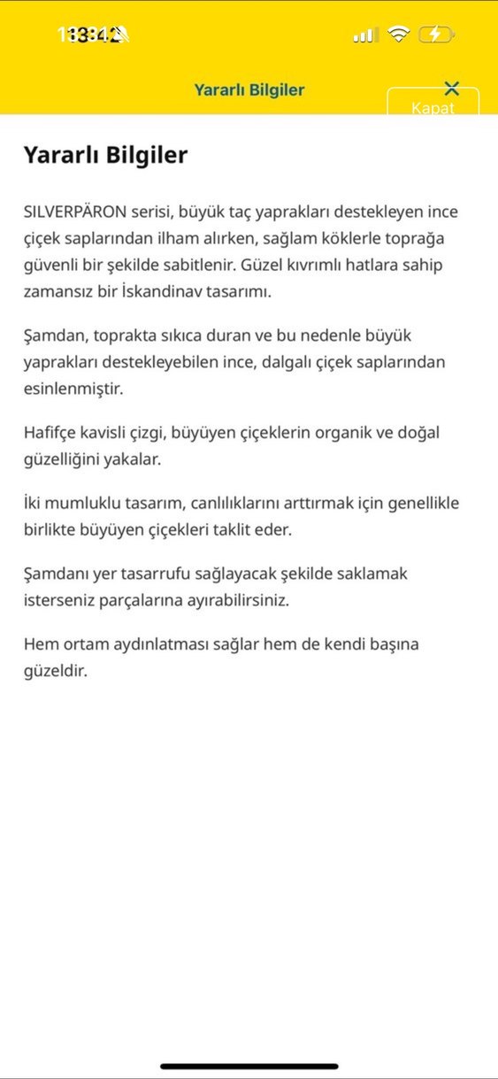 İkea şamdan — görsel 5/5
