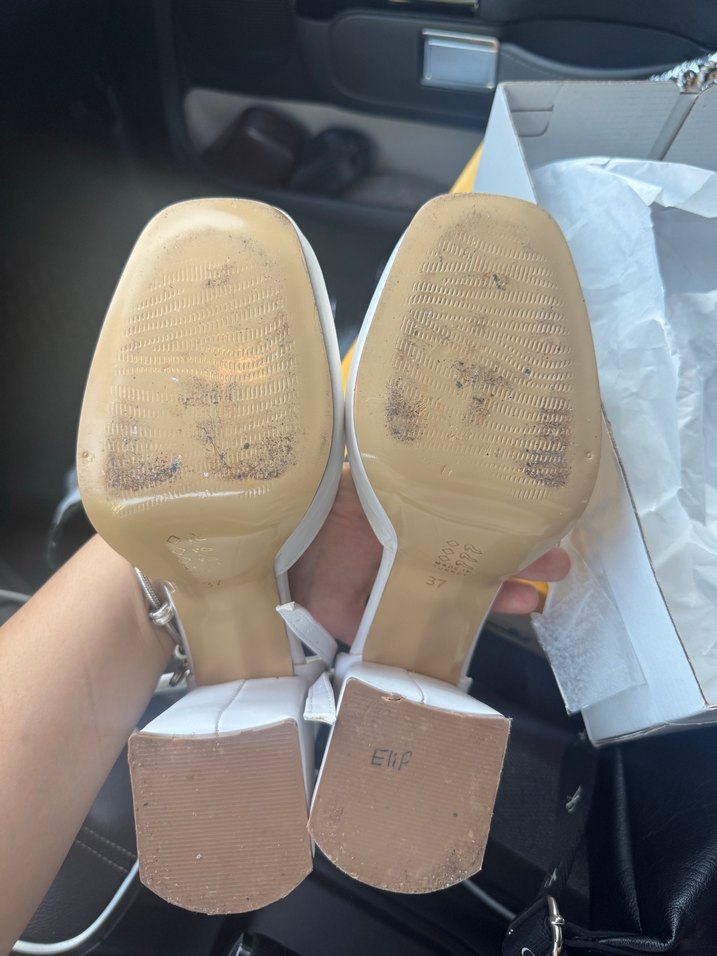 Beyaz Kadın Platform Topuklu gelin Ayakkabı - Görsel 3