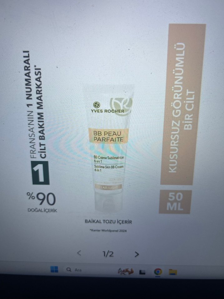 Yves Rocher BB Krem 50 ml Bej medium - Görsel 2