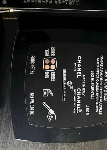 Chanel Les 4 Ombres Çok Etkili Göz Farı Paleti - Görsel 3