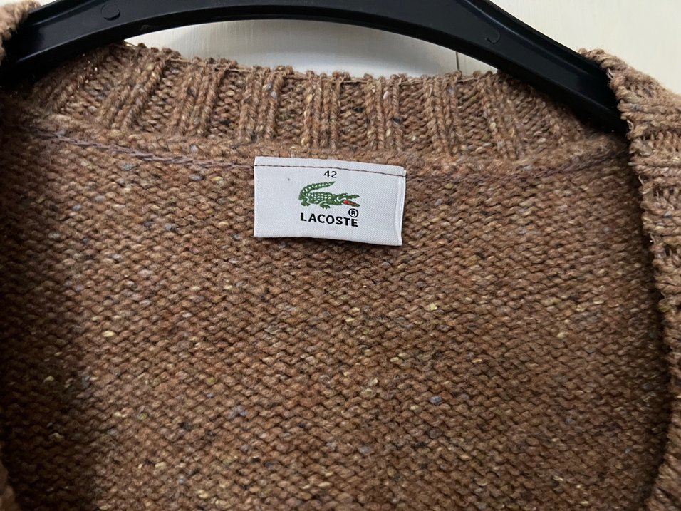Orjinal Lacoste Kahverengi Triko Hırka — görsel 7/12