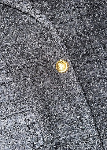 ZARA Düğmeli SİYAH Kadın Blazer Ceket - Görsel 3