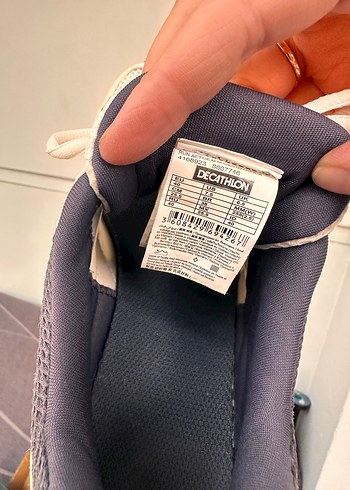 Decathlon Beyaz Renkli Bağcıklı unisex Spor Ayakkabı - Görsel 2