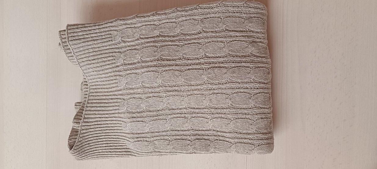 sütlü kahve Kadın Triko Tekne Yaka Kazak - Görsel 3