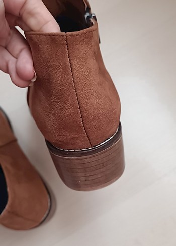 taba  Süet Kadın Botlar - Görsel 5