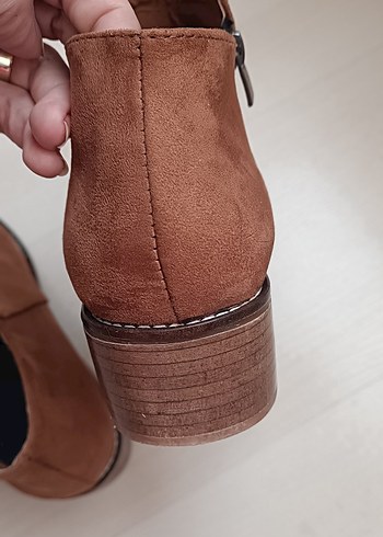 taba  Süet Kadın Botlar - Görsel 6