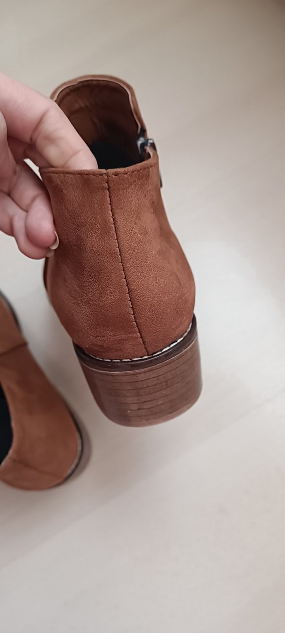 taba  Süet Kadın Botlar - Görsel 5