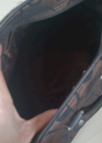 Kahverengi Deri Tokalı Kadın Çanta - Görsel 5