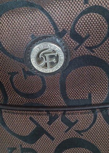 Kahverengi Deri Tokalı Kadın Çanta - Görsel 2