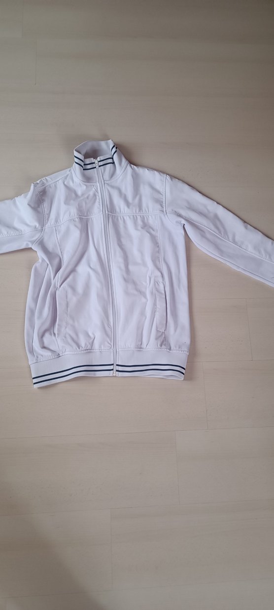 Beyaz Fermuarlı Polar - Görsel 5