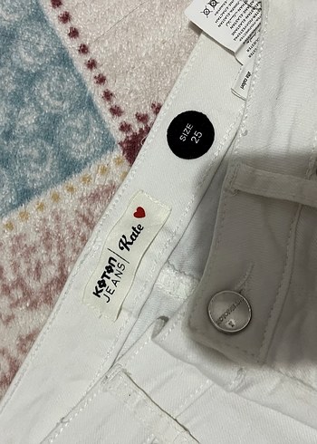 Beyaz Pamuklu Kadın Kumaş Pantolon - Görsel 2