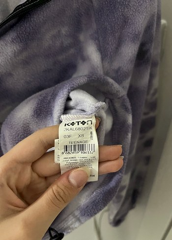 Fermuarlı Yarım Balıkçı Yaka Batik Sweatshirt - Görsel 2