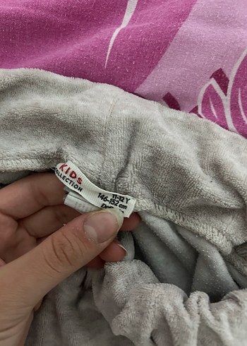 Kız çocuk kadife eşofman - Görsel 2