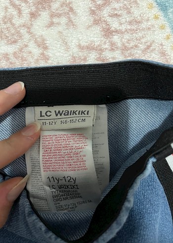 Çizgili Elastik Bel Denim Pantolon - Görsel 2