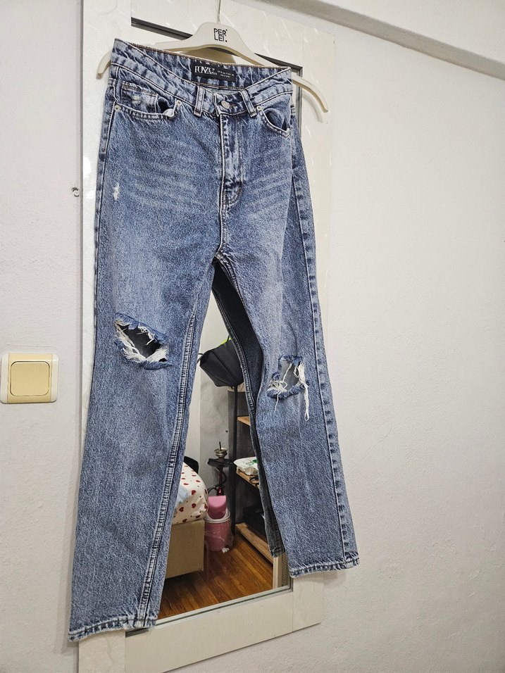 pantalon yırtık jean - Görsel 2