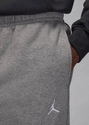 orjinal nike brooklyn fleece Gri Erkek Sporcu Rahat Kesim - Görsel 3