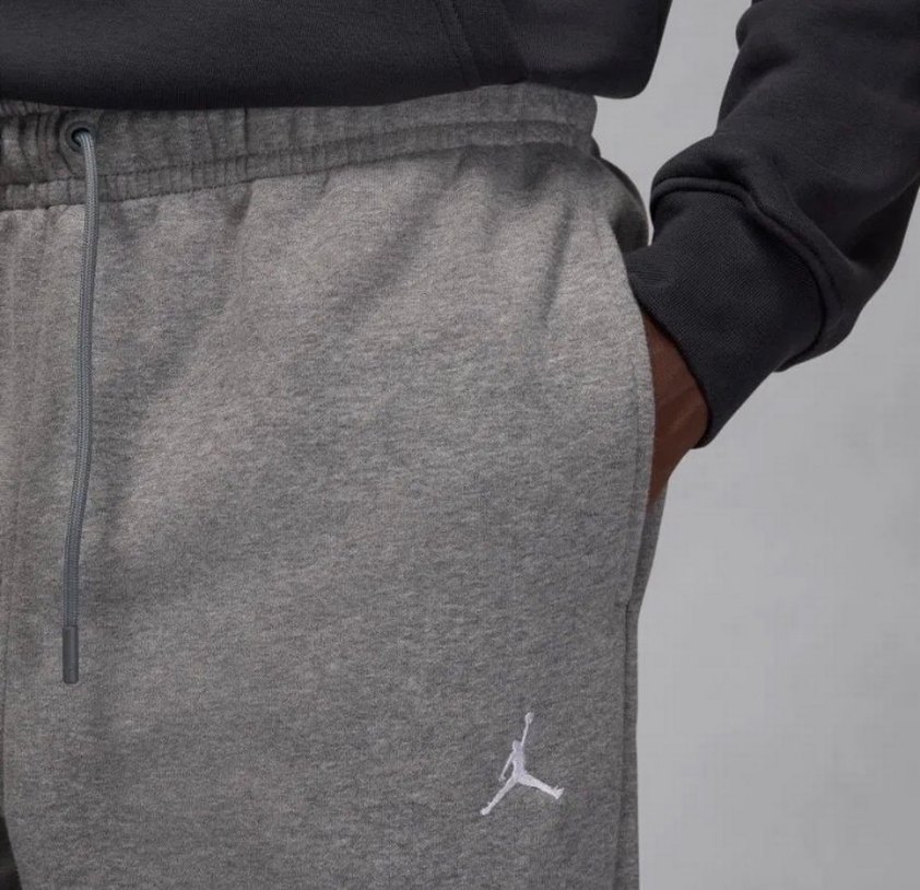 orjinal nike brooklyn fleece Gri Erkek Sporcu Rahat Kesim - Görsel 3