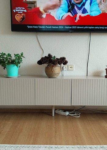 Beyaz Gri Modern TV Ünitesi - Görsel 3