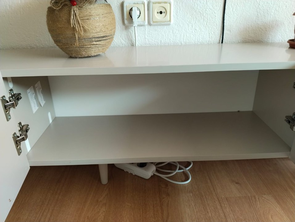 Beyaz Gri Modern TV Ünitesi - Görsel 5