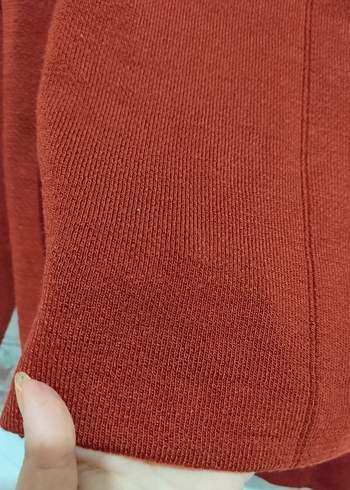 Bordo Bohem Salaş Kadın Triko Kazak - Görsel 4