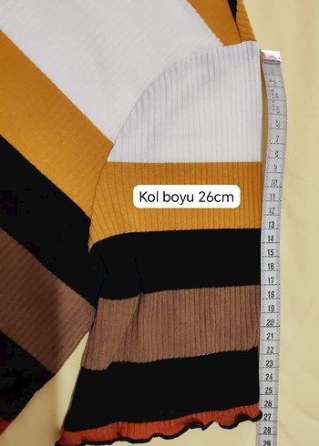 çizgili Tişört kısa kollu pamuklu - Görsel 3