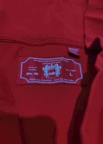 Kırmızı Uzun Kollu şık Tişört - Görsel 6