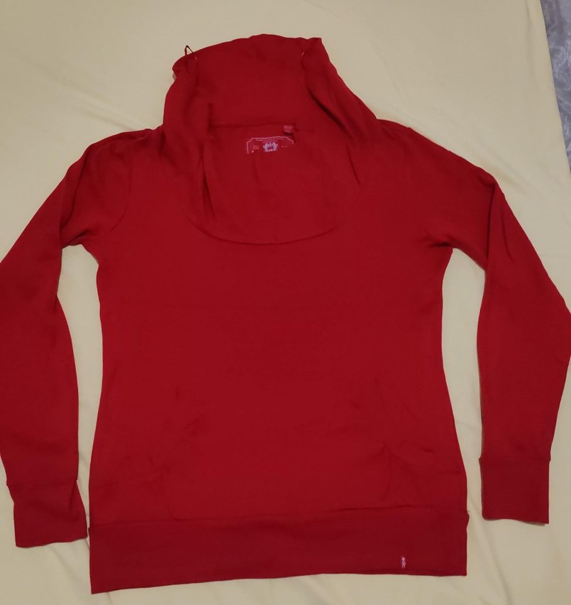 Kırmızı Uzun Kollu şık Tişört - Görsel 3