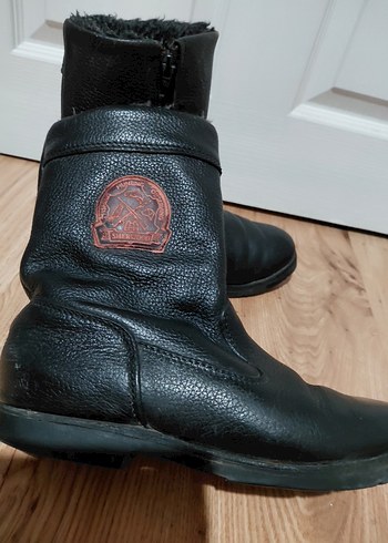 Deri Siyah Erkek Dizüstü Bot - Görsel 4