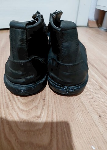 Siyah Minimalist Erkek Botları hakiki deri rahat - Görsel 3