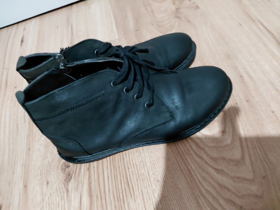 Siyah Minimalist Erkek Botları hakiki deri rahat - Görsel 2