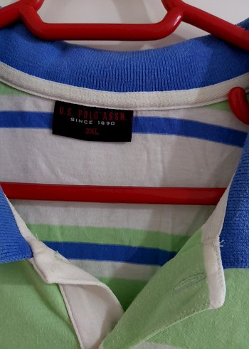 Erkek Yeşil Çizgili Polo Tişört - Görsel 3