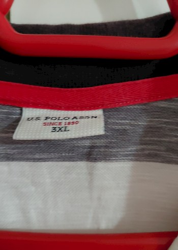 Gri Çizgili Düğmeli Erkek Polo Tişört en 64 boy 75 sm. - Görsel 3