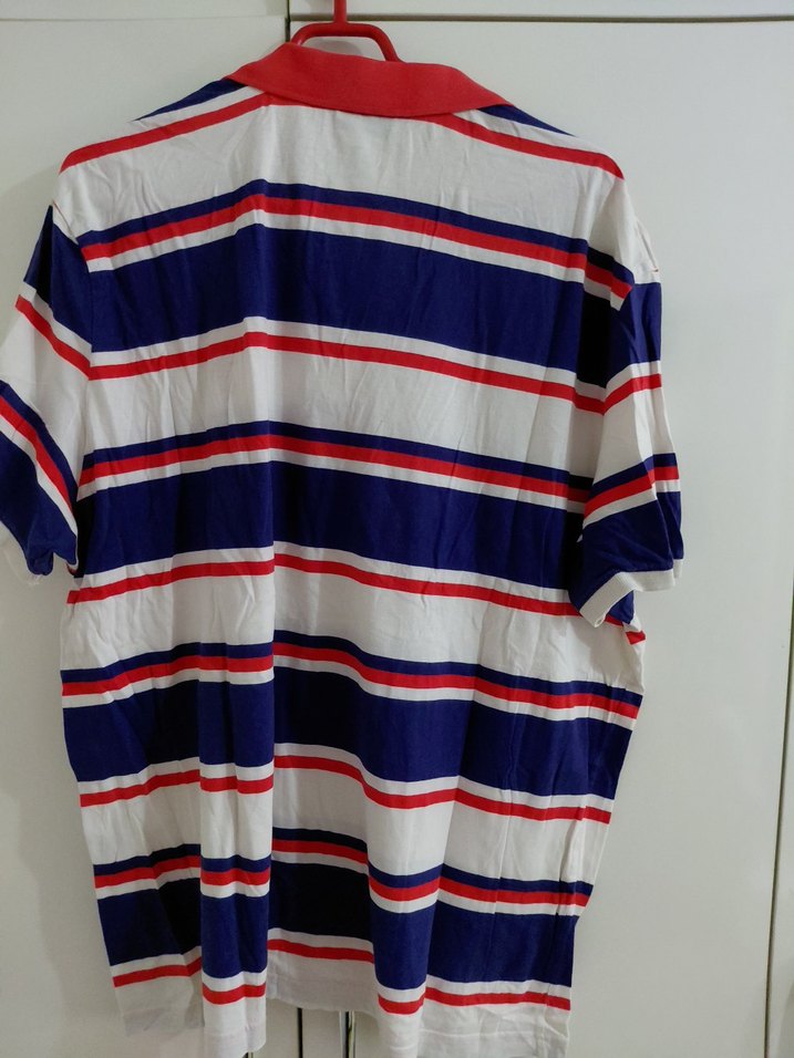 Çizgili Kısa Kollu Polo Yaka Erkek Tişört 64boy 76sm. - Görsel 2