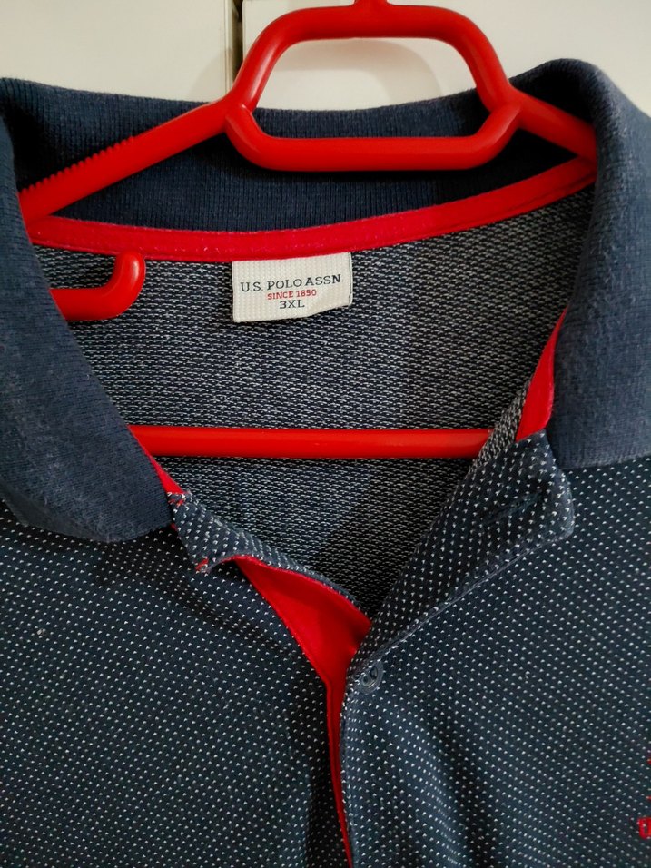 Lacivert Düğmeli Erkek Polo Tişört en 64 boy 75 - Görsel 2