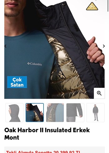Columbia Oak Harbor II Erkek M BEDEN SIFIR ETİKETLİ - Görsel 2