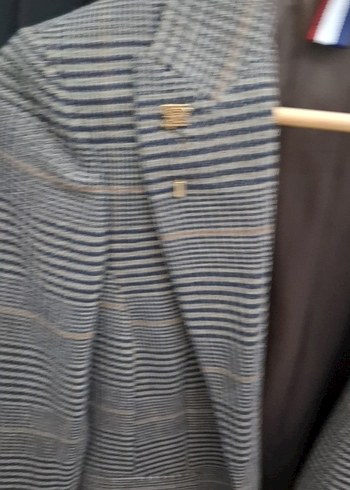 Düğmeli Gri Kadın Blazer Ceket - Görsel 4