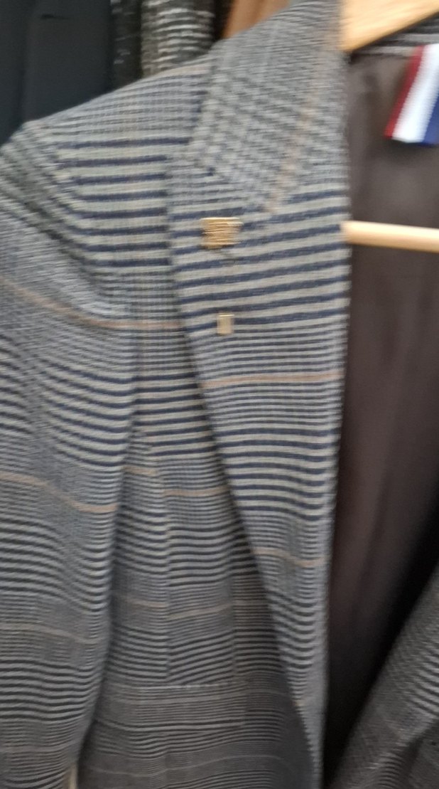 Düğmeli Gri Kadın Blazer Ceket - Görsel 4