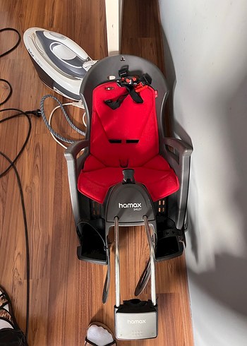 Hamax Çocuk Bisiklet Koltuğu Kırmızı-Gri - Görsel 4