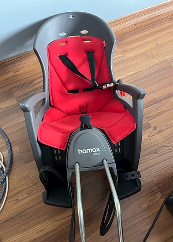 Hamax Çocuk Bisiklet Koltuğu Kırmızı-Gri - Görsel 3