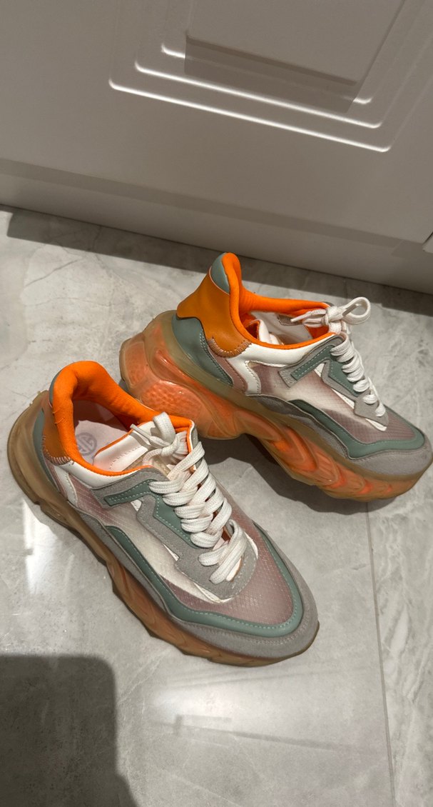 Bağcıklı Renkli Pastel Spor Ayakkabı - Görsel 2