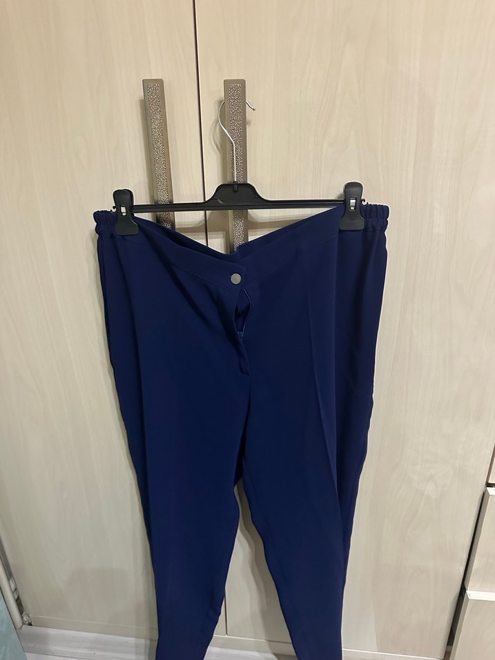 Mavi Uzun Kollu Drapeli Kadın Elbise - Görsel 3