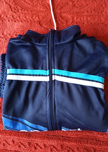 Erkek Mavi Fermuarlı Sweatshirt - Görsel 3