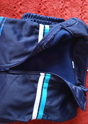 Erkek Mavi Fermuarlı Sweatshirt - Görsel 2