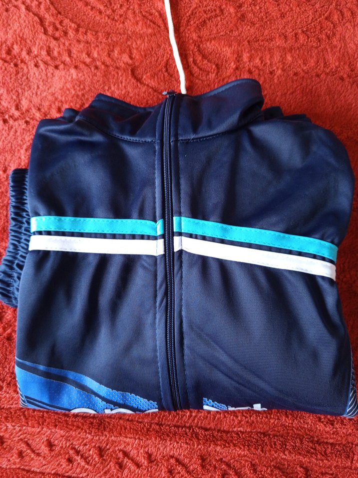 Erkek Mavi Fermuarlı Sweatshirt - Görsel 3