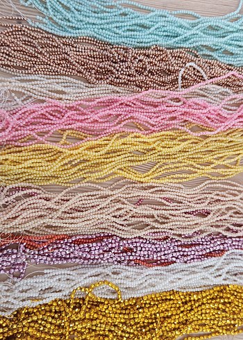 Renkli Boncuk Dizileri - Bohem Stil - Görsel 12