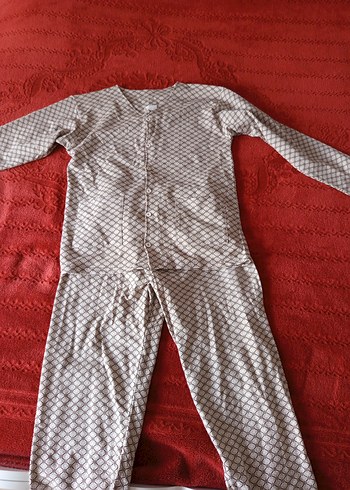 Gri Baskılı Lohusa ve Emzirme Pijama Takımı - Görsel 7