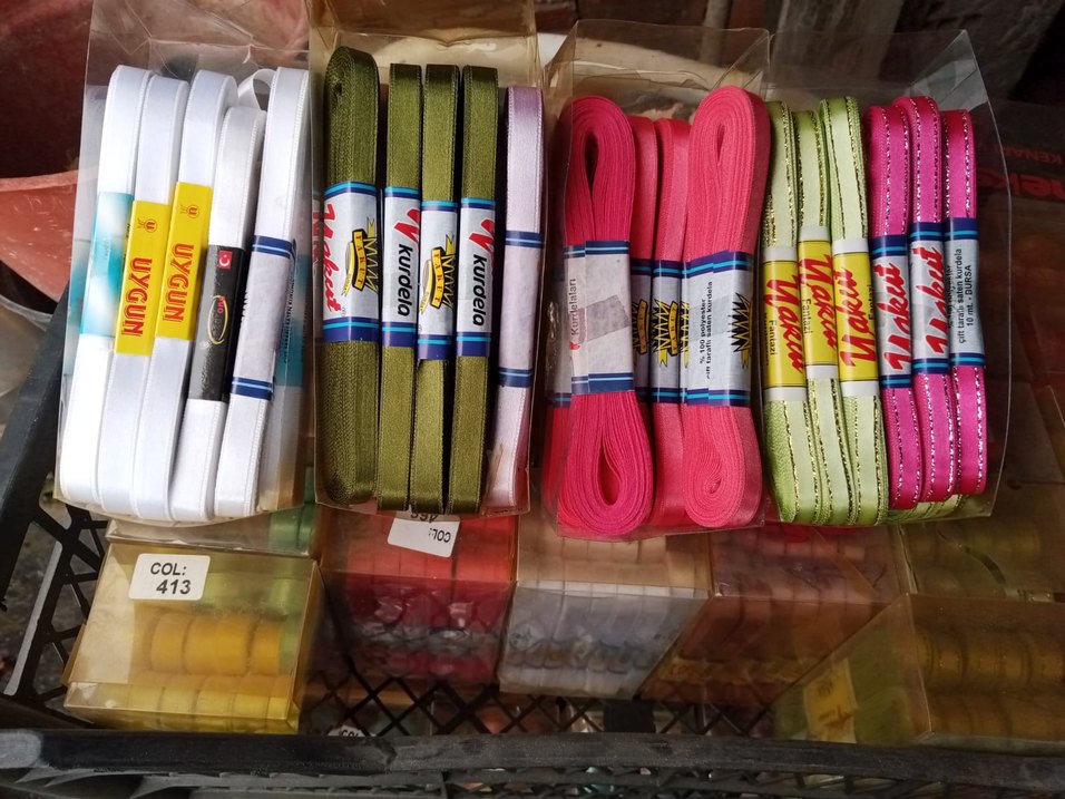 kurdele karışık renklerde - Görsel 2